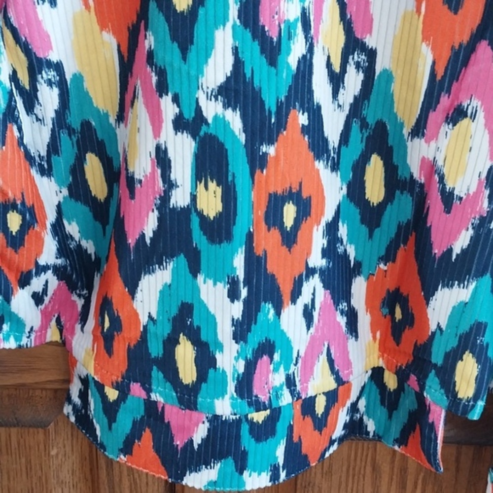 Savanna Jane NWT Size Small‎ Rhinestone Fringe Collar Jacket Shacket Multi Color - Picture 10 of 12